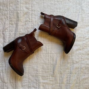 Coach Dark Brown Ankle Booties